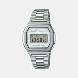 Vintage  Unisex Quartz Silver Dial Digital Stainless Steel Watch D193 - Casio watch