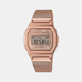 Vintage Unisex Quartz Rose Gold Dial Digital Stainless Steel Watch D196 - Casio watch
