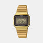 Vintage  Unisex Quartz Gold Dial Digital Stainless Steel Watch D198 - Casio watch