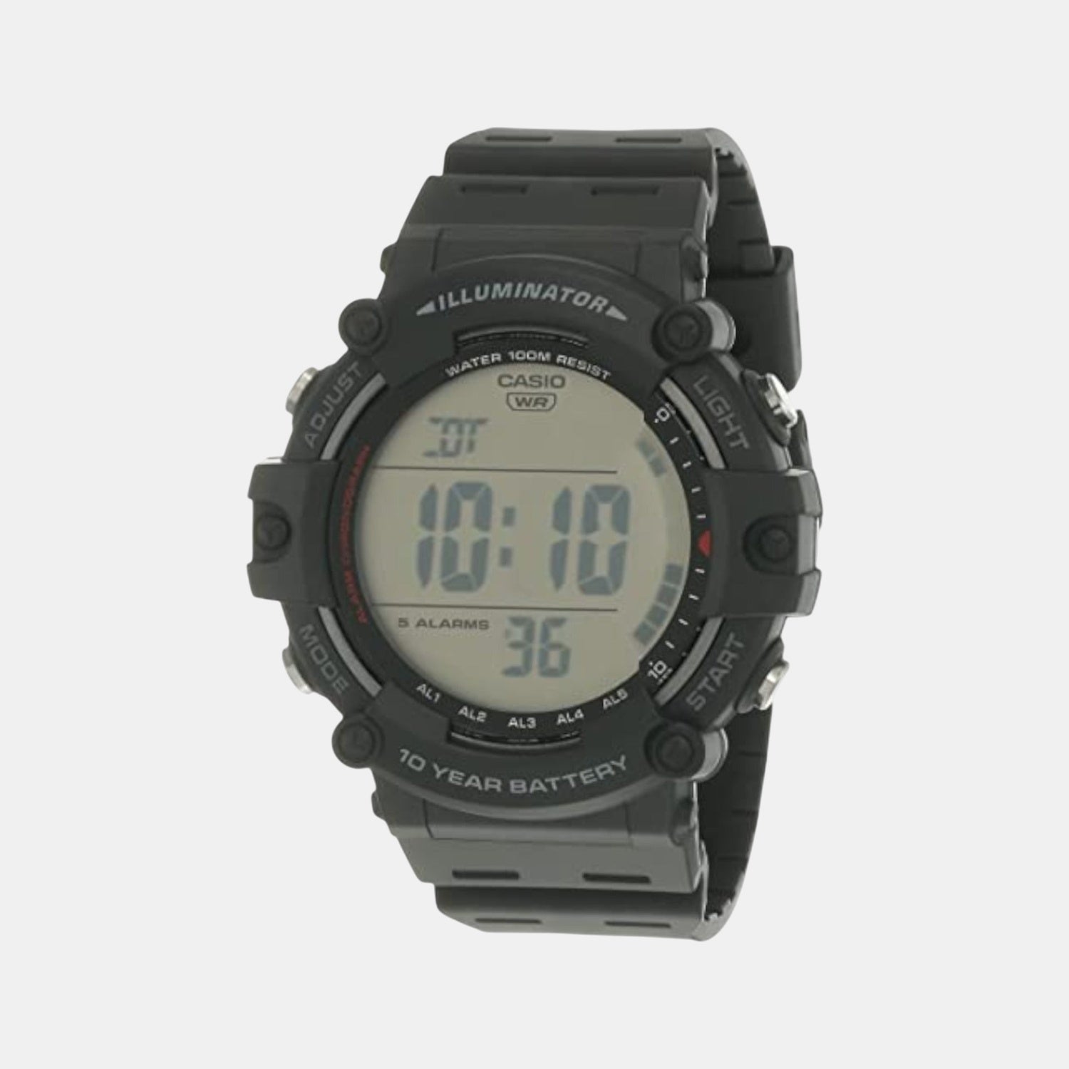 Youth Unisex Quartz Black Dial Digital Resin Watch D218
