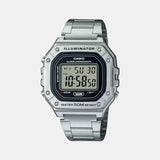 Youth Unisex Quartz Black Dial Digital Stainless Steel Watch D227