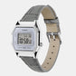 Classics Men Quartz Silver Dial Digital Stainless Steel Watch D424