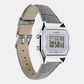 Classics Men Quartz Silver Dial Digital Stainless Steel Watch D424