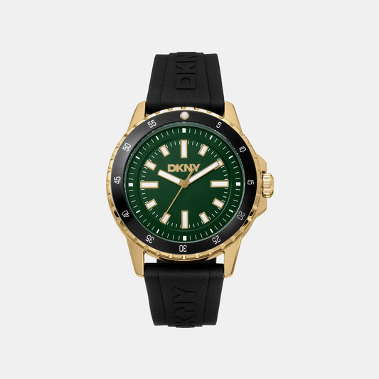 Active Men Quartz Green Dial Analog Silicone Watch DK1G130P0035
