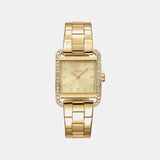City Glitz Women Quartz Champagne Dial Analog Stainless Steel Watch DK1L003M0025