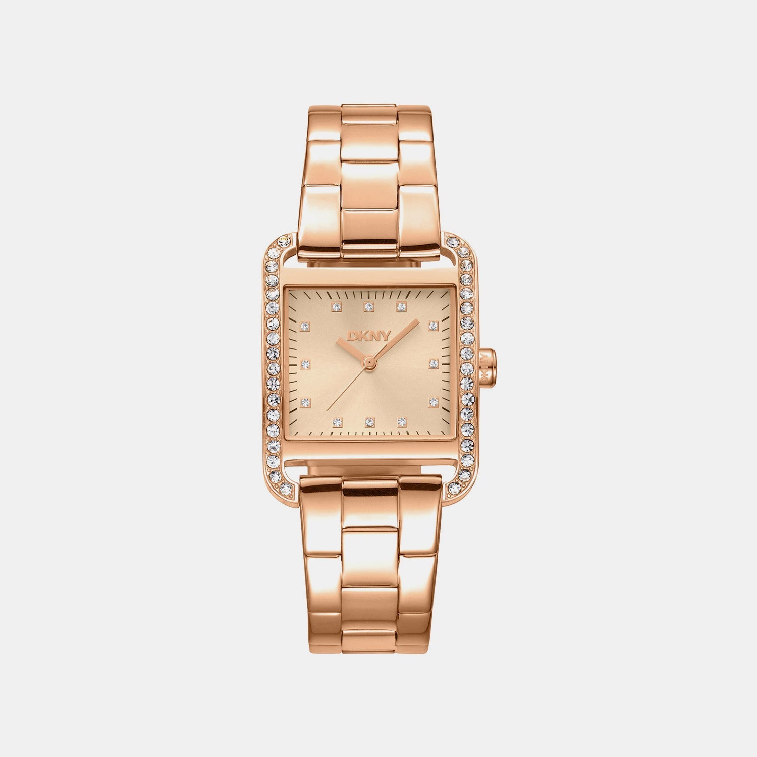 City Glitz Women Quartz Rose Gold Dial Analog Stainless Steel Watch DK1L003M0035
