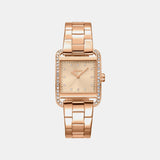 City Glitz Women Quartz Rose Gold Dial Analog Stainless Steel Watch DK1L003M0035