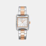 City Glitz Women Quartz Silver Dial Analog Stainless Steel Watch DK1L003M0055