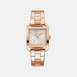 City Midi Women Quartz Silver Dial Analog Stainless Steel Watch DK1L004M0065