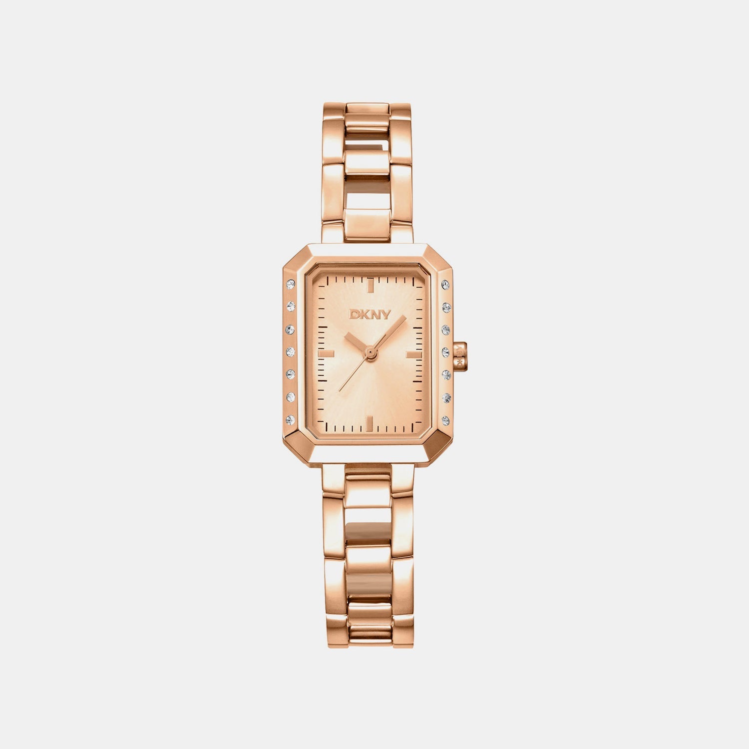 Uptown Glitz Women Quartz Rose Gold Dial Analog Stainless Steel Watch DK1L010M0035