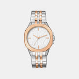 Brooklyn Midi Women Quartz Silver Dial Analog Stainless Steel Watch DK1L012M0105