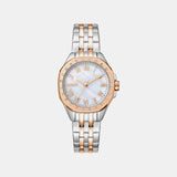 Brooklyn Mini Women Quartz Mother Of Pearl Dial Analog Stainless Steel Watch DK1L013M0105