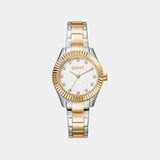 Chambers Glitz Women Quartz Silver Dial Analog Stainless Steel Watch DK1L017M0075