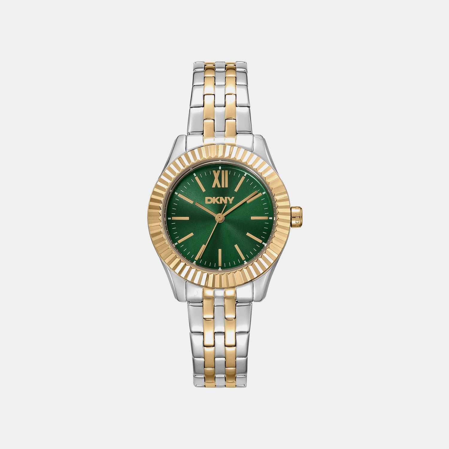 Everyday Women Quartz Green Dial Analog Stainless Steel Watch DK1L017M1095