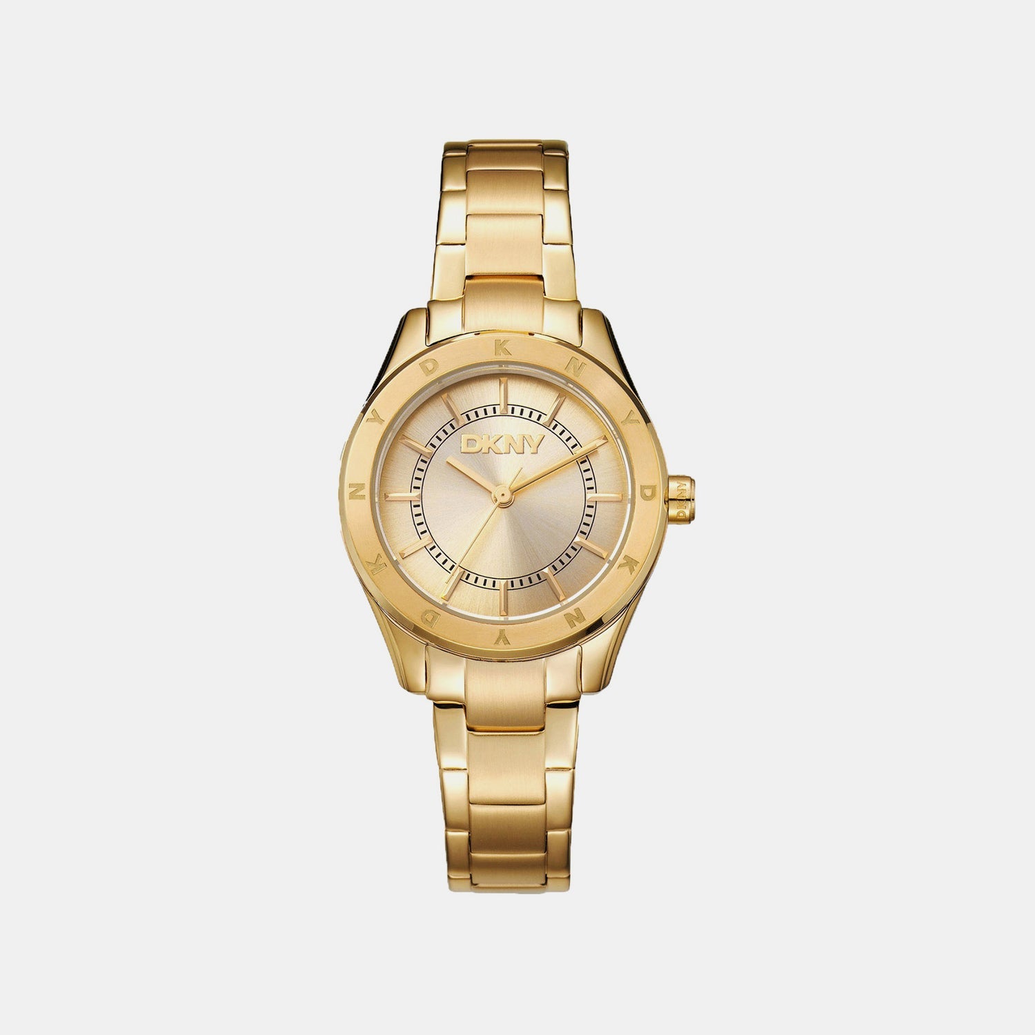 Chambers Sport Women Quartz Champagne Dial Analog Stainless Steel Watch DK1L018M0035