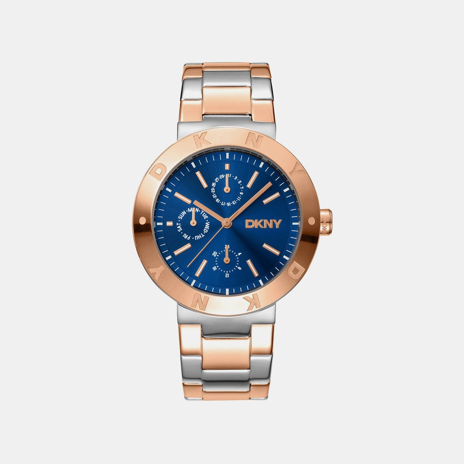 Eastside Maxi Women Quartz Blue Dial Multi-Function Stainless Steel Watch DK1L022M0075