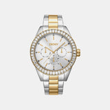 Nolita Multi Glitz Women Quartz Silver Dial Multi-Function Stainless Steel Watch DK1L027M0075