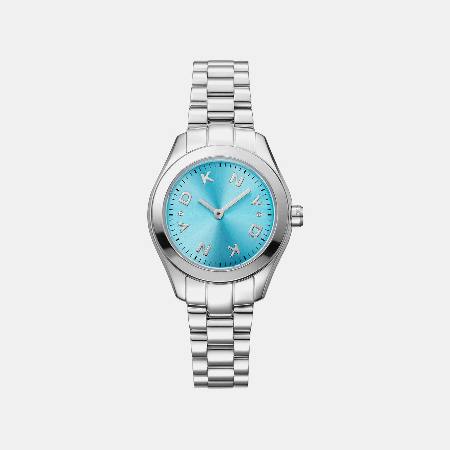 Astoria Logo Women Quartz Blue Dial Analog Stainless Steel Watch DK1L033M0055