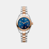 Astoria Logo Women Quartz Blue Dial Analog Stainless Steel Watch DK1L033M0095