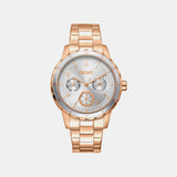 Park Ave Multi Women Quartz Silver Dial Multi-Function Stainless Steel Watch DK1L054M0065