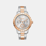 Park Ave Multi Women Quartz Silver Dial Multi-Function Stainless Steel Watch DK1L054M0085