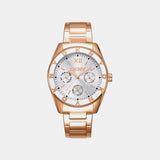 Chambers Multi Sport Women Quartz Silver Dial Multi-Function Stainless Steel Watch DK1L073M0045