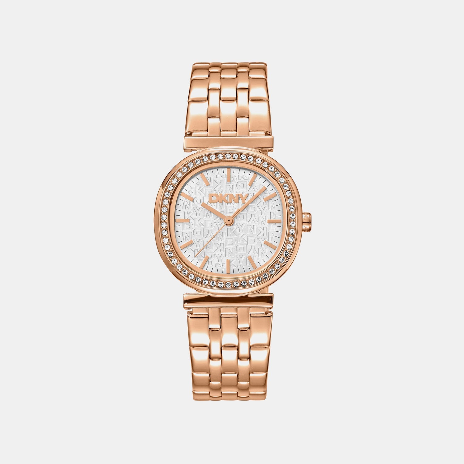 Evening Women Quartz Silver Dial Analog Stainless Steel Watch DK1L083M0075