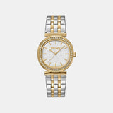 Evening Women Quartz Silver Dial Analog Stainless Steel Watch DK1L083M0085
