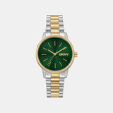 Urban Women Quartz Green Dial Analog Stainless Steel Watch DK1L085M0085