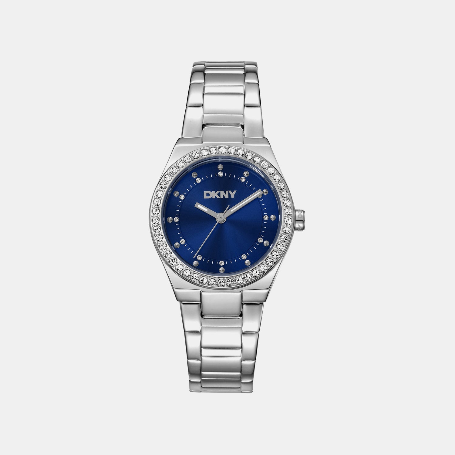 Evening Women Quartz Blue Dial Analog Stainless Steel Watch DK1L100M0055