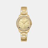 Evening Women Quartz Champagne Dial Analog Stainless Steel Watch DK1L105M0055