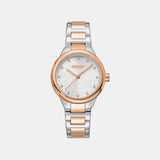 Everyday Women Quartz Silver Dial Analog Stainless Steel Watch DK1L110M0095