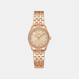 Logo Women Quartz Rose Gold Dial Analog Stainless Steel Watch DK1L126M0065