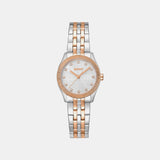 Logo Women Quartz Silver Dial Analog Stainless Steel Watch DK1L126M0105