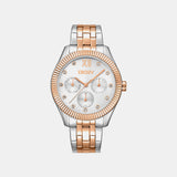 Everyday Women Quartz Silver Dial Analog Stainless Steel Watch DK1L128M0095