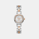 Everyday Women Quartz Silver Dial Analog Stainless Steel Watch DK1L139M0075