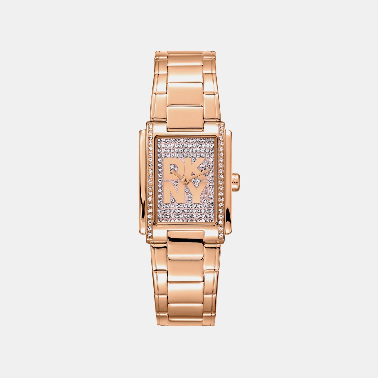 Logo Women Quartz Silver Dial Analog Stainless Steel Watch DK1L140M0035