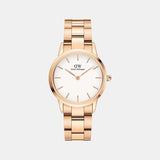 Iconic Women Quartz White Dial Analog Stainless Steel Watch DW00100211K