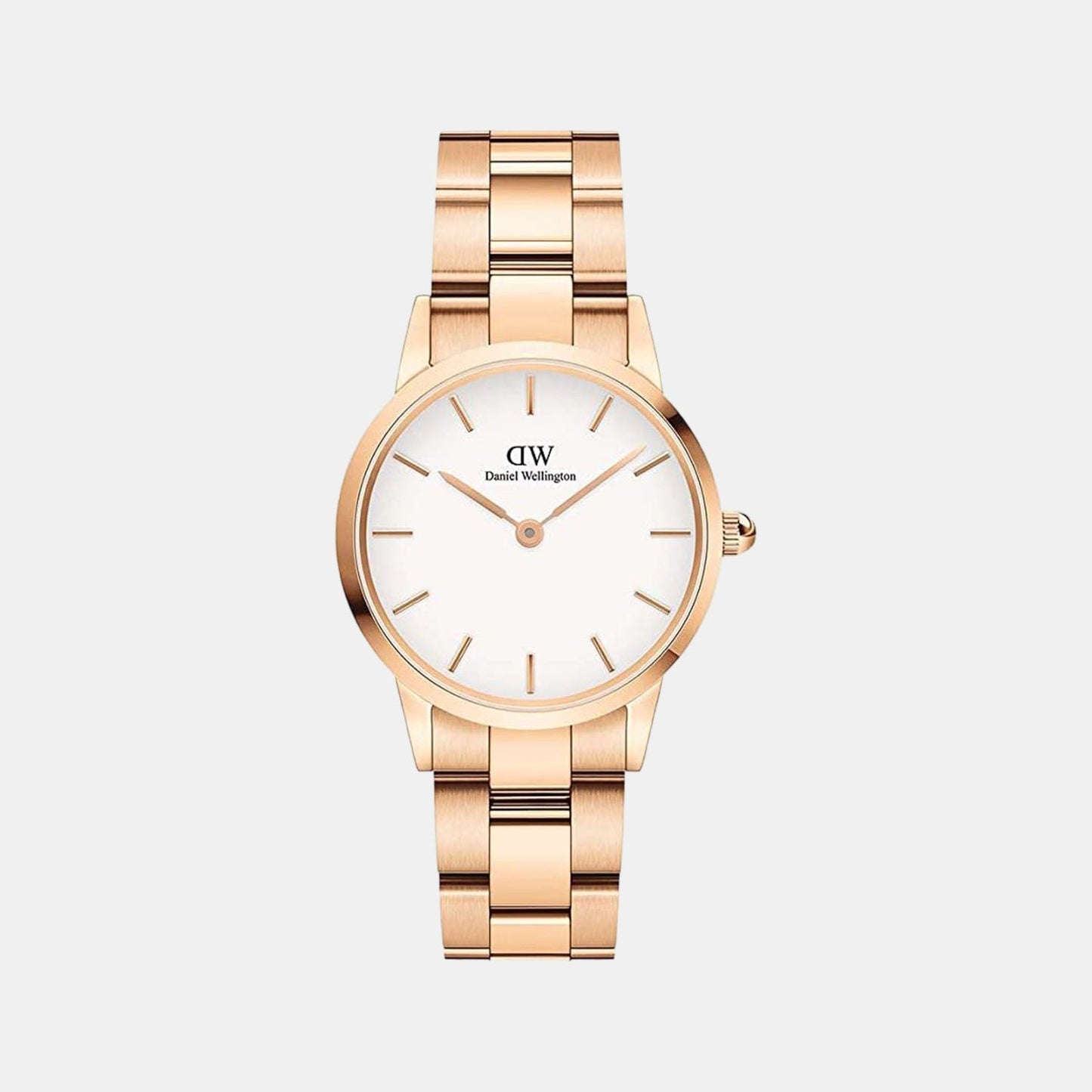 Iconic Women Quartz White Dial Analog Stainless Steel Watch DW00100213K