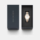 Iconic Women Quartz White Dial Analog Stainless Steel Watch DW00100359