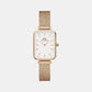 Quadro Women Quartz White Dial Analog Stainless Steel Watch DW00100431K