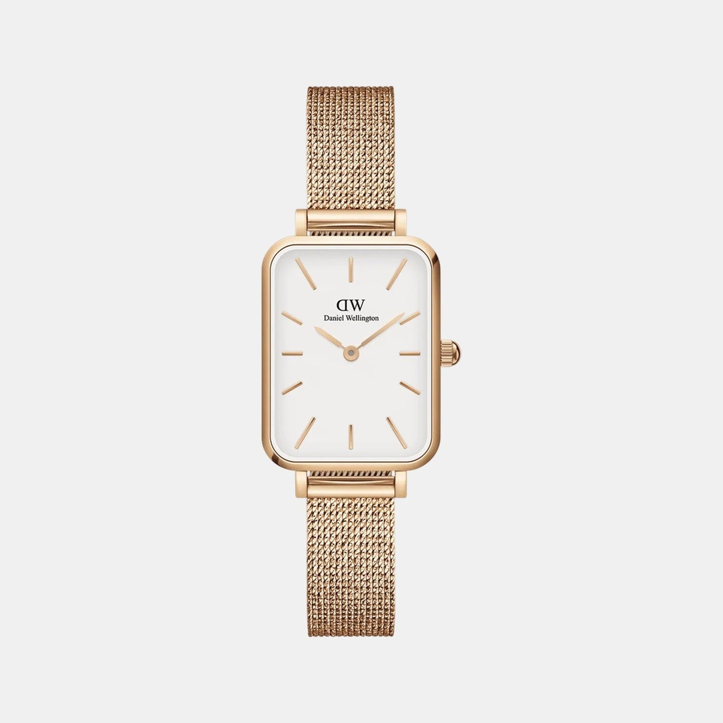 Quadro Women Quartz White Dial Analog Stainless Steel Watch DW00100431K