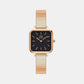 Quadro Women Quartz Black Dial Analog Stainless Steel Watch DW00100518