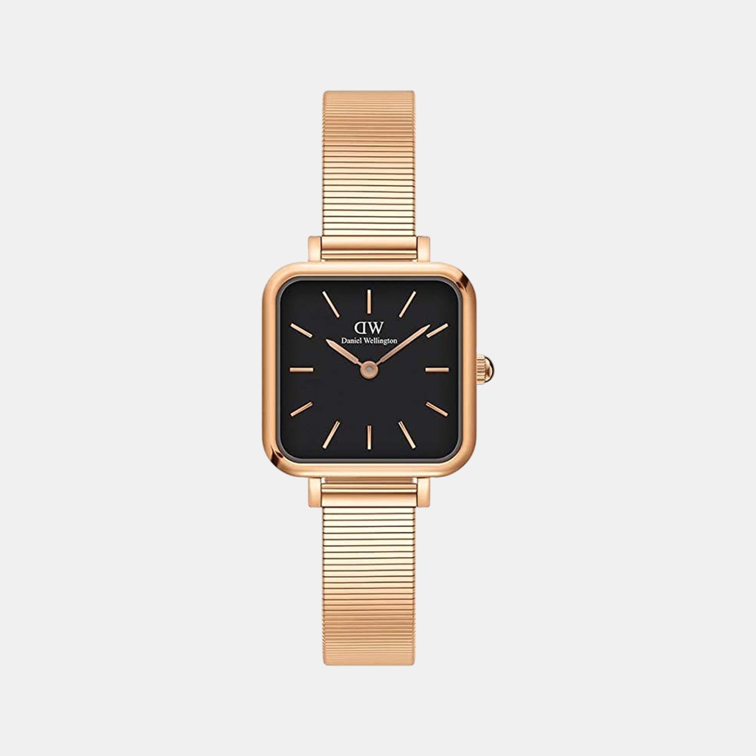 Quadro Women Quartz Black Dial Analog Stainless Steel Watch DW00100518