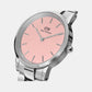 Iconic Women Quartz Pink Dial Analog Stainless Steel Watch DW00100536