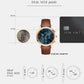 Iconic Men Quartz Blue Dial Chronograph Leather Watch DW00100639K
