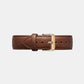 Iconic Men Quartz Brown Dial Chronograph Leather Watch DW00100640K