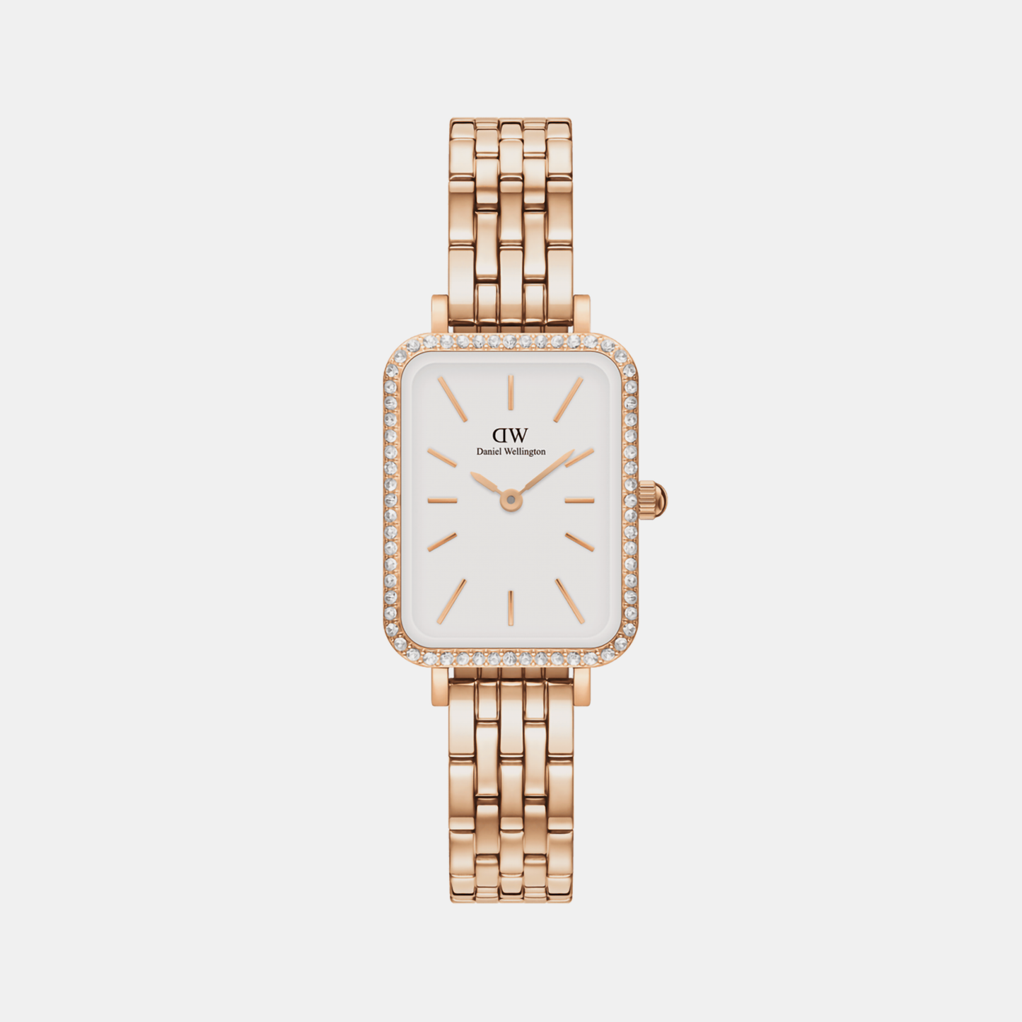 Quadro Women Quartz White Dial Analog Stainless Steel Watch DW00100672K