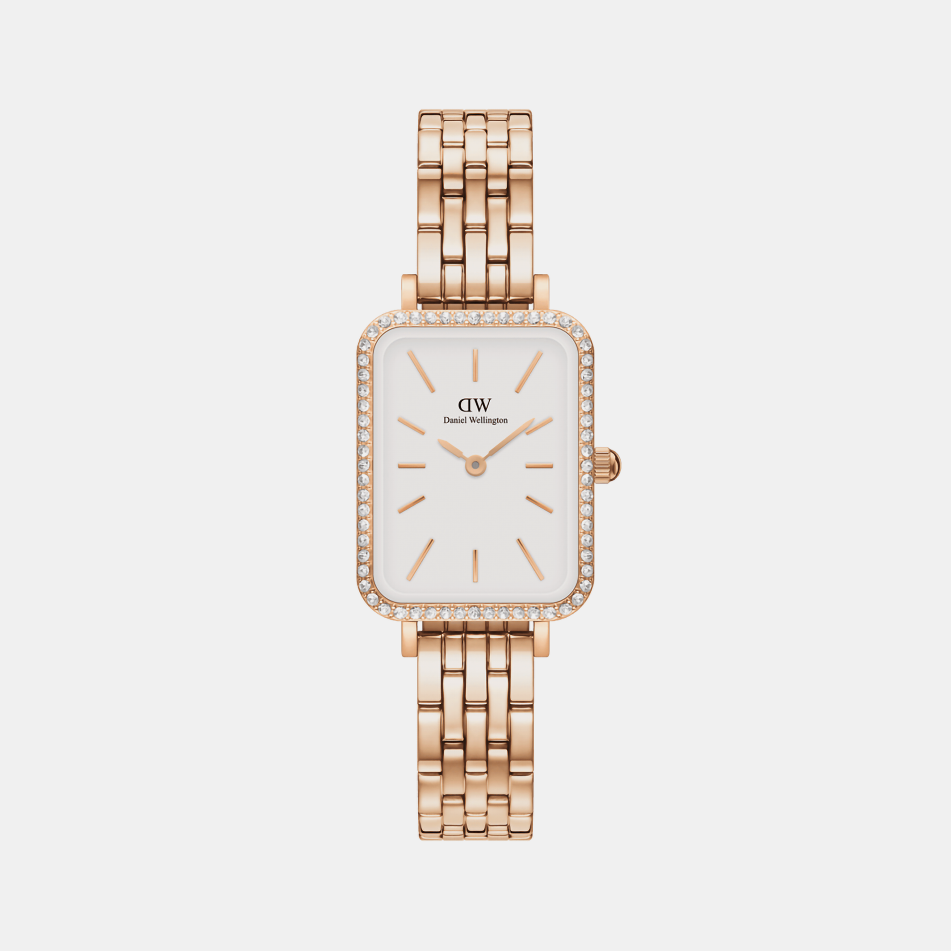 Quadro Women Quartz White Dial Analog Stainless Steel Watch DW00100672K