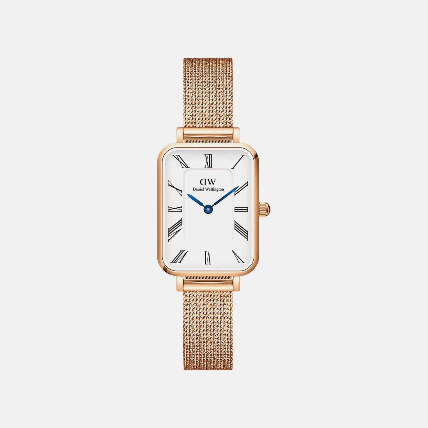 Quadro Women Quartz White Dial Analog Mesh Watch DW00100687K